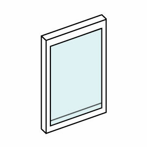 Tipos de aperturas de ventanas, ventanas fijas